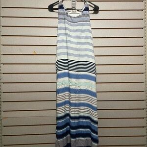 Cato Girls Striped Tank Sun Dress Long Side Slits Large 14 16 Women’s Small‎